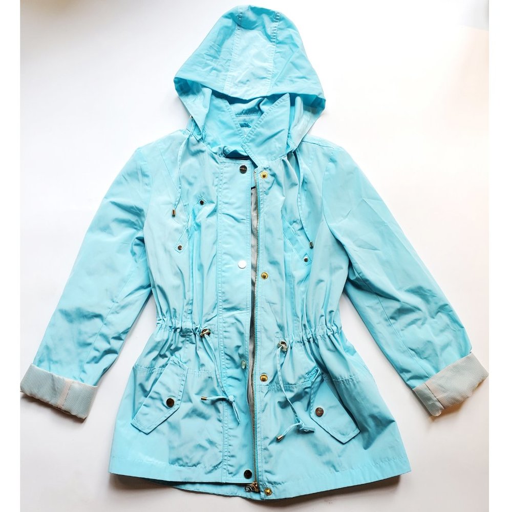 Turquoise Anorak Water Resistant Jacket